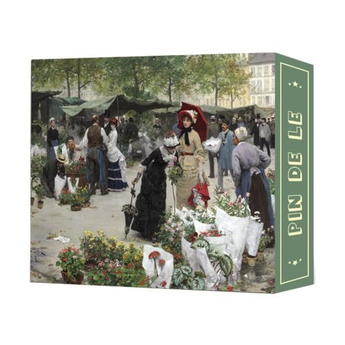 Pin De Le-1000pcs Jigsaw Puzzle-The Flower Market by Victor Gabriel Gilbert