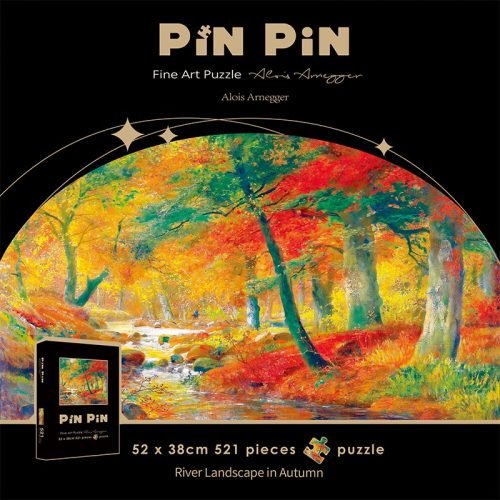 Pinpin-521pcs Jigsaw Puzzle-River Landscape in Autumn