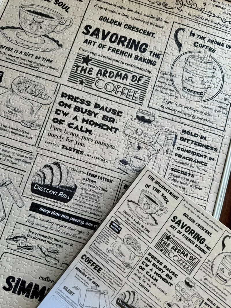 Puzplaz-Coffee Era (3) Puzplaz-1000pcs Jigsaw Puzzle-Coffee Era