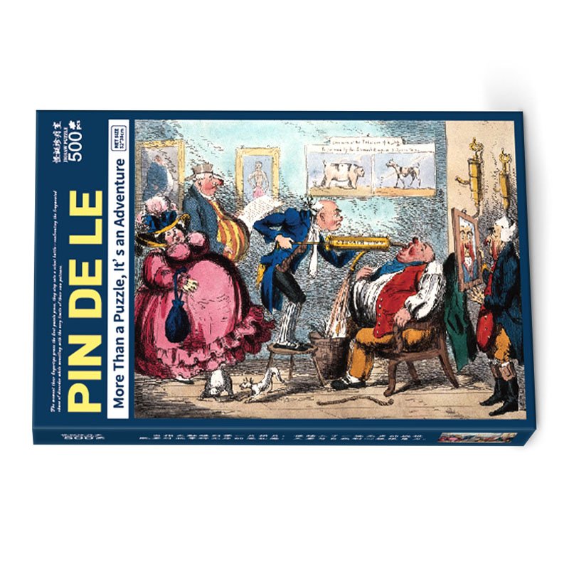 Pin De Le-500pcs Jigsaw Puzzle-The Clyster by James Gillray