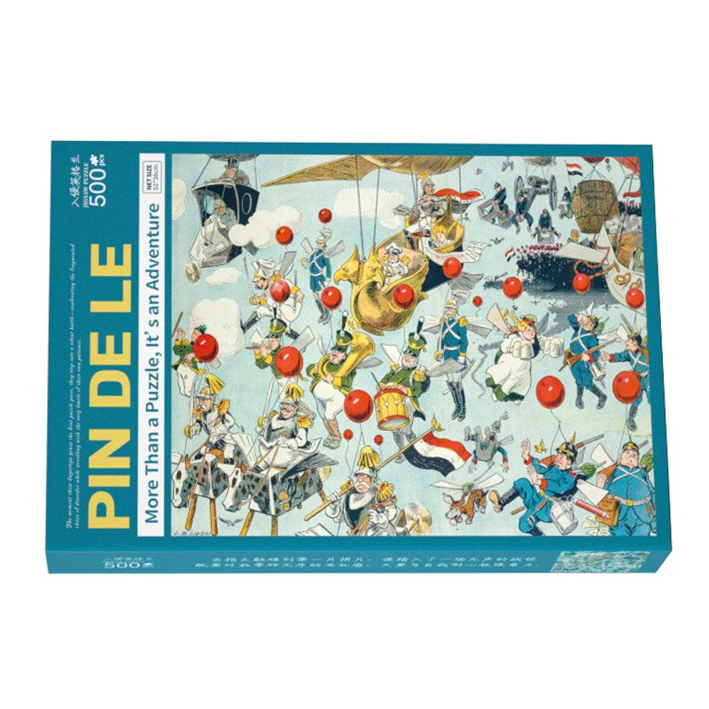 Pin De Le-500pcs Jigsaw Puzzle-The Invasion of England by L.M. Glackens