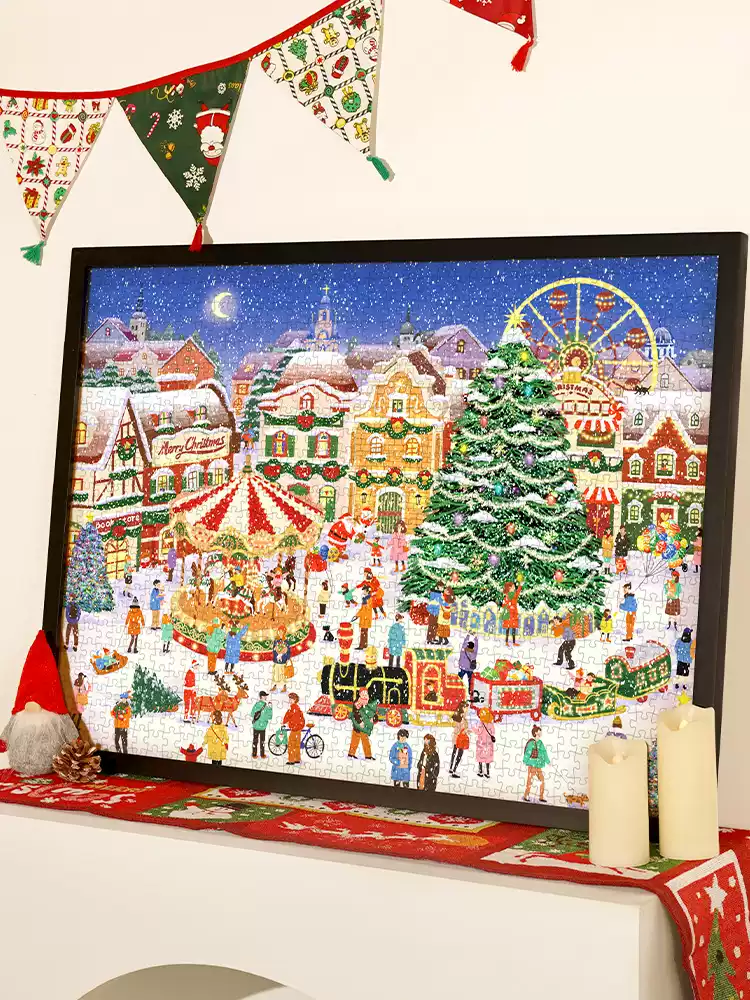 Toi-1000pcs Jigsaw Puzzle-Christmas Square