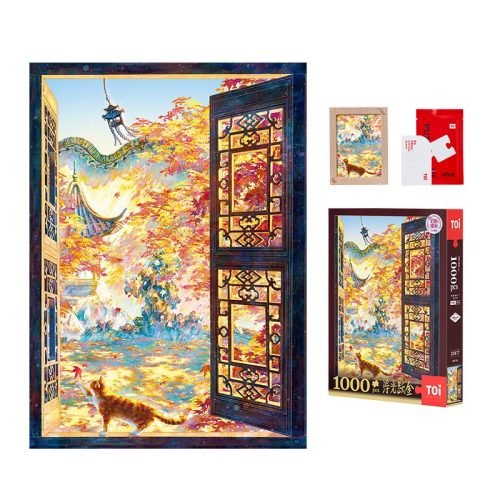 Toi Premium Holographic Puzzle-Ginkgoes at the Temple of Heaven-1000pcs