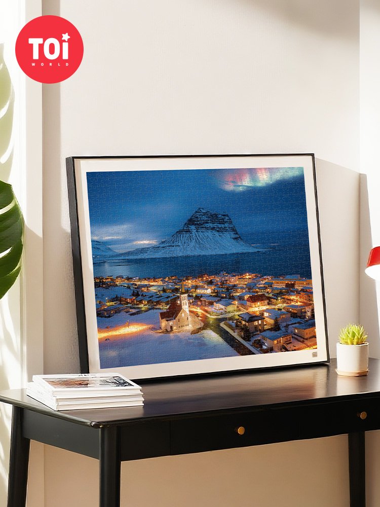 Toi Puzzle-Northern Lights over Iceland (1) Toi-1000pcs Jigsaw Puzzle-Northern Lights over Iceland