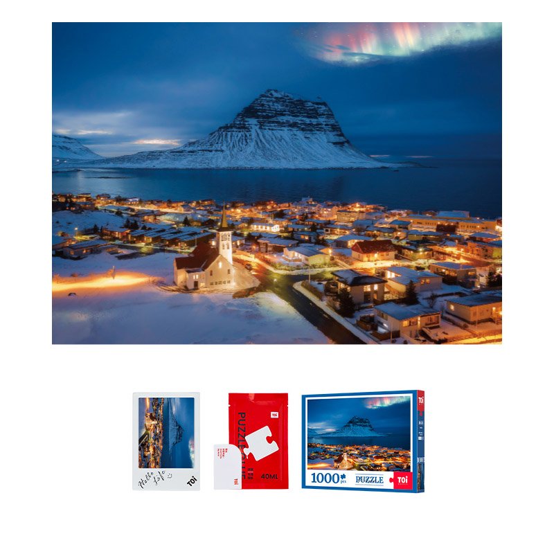 Toi Puzzle-Northern Lights over Iceland (3) Toi-1000pcs Jigsaw Puzzle-Northern Lights over Iceland