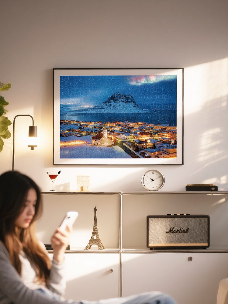 Toi Puzzle-Northern Lights over Iceland (4) Toi-1000pcs Jigsaw Puzzle-Northern Lights over Iceland