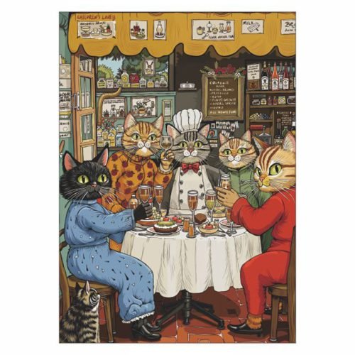 Toway-1000 Piece Puzzle-Cat Restaurant