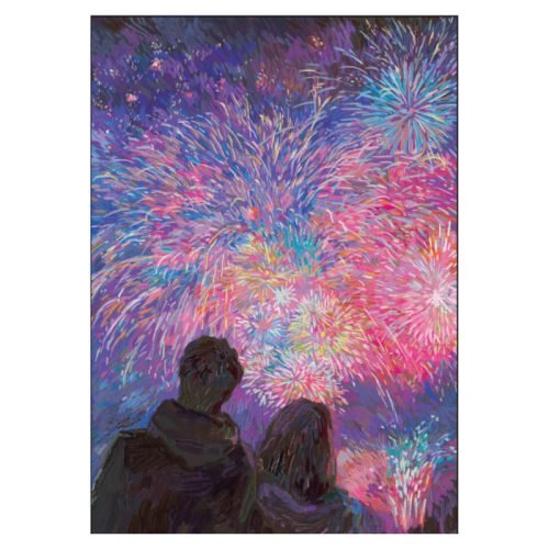 TuTuDingDang-1000pcs Jigsaw Puzzle-Fireworks and You