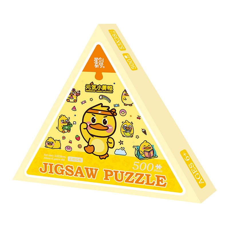 XCYM-500pcs Jigsaw Puzzle-Genkikun Happy Go Ducky