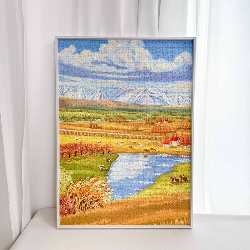 Boff Puzzle-Golden Autumn Fields (4) Boff-1000pcs Jigsaw Puzzle-Golden Autumn Fields