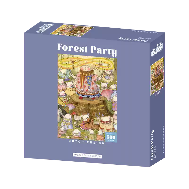 Botop-Forest Party (2) Botop Fusion-500pcs Jigsaw Puzzle-Forest Party