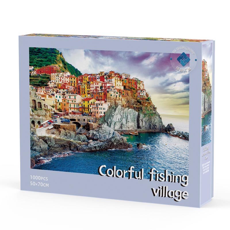 TuTuDingDang-1000pcs Jigsaw Puzzle-Colorful Fishing Village