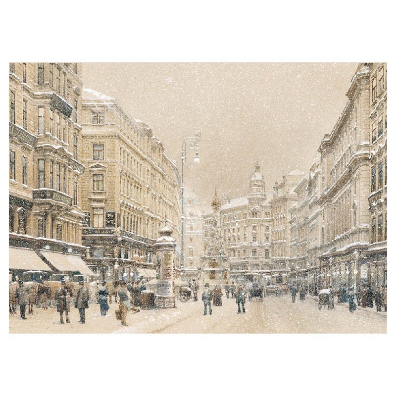 Gulu-1000 Piece Puzzle-Graben in Vienna at Snow Flurry