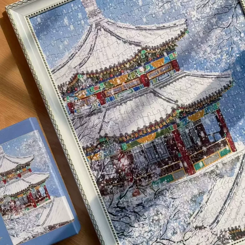 Gulu-500 Piece Puzzle-Winter Snow in the Summer Palace