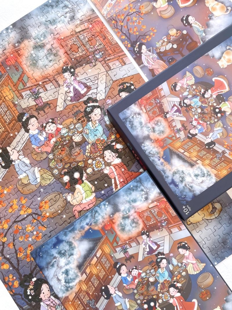 Kessing-500pcs Jigsaw Puzzle-Brewing Tea by the Fireside