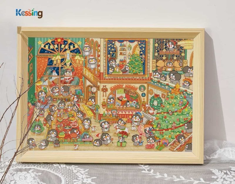 Kessing Puzzle-Pudra Xmas Party (3) Kessing-1000pcs Jigsaw Puzzle-Pudra Xmas Party
