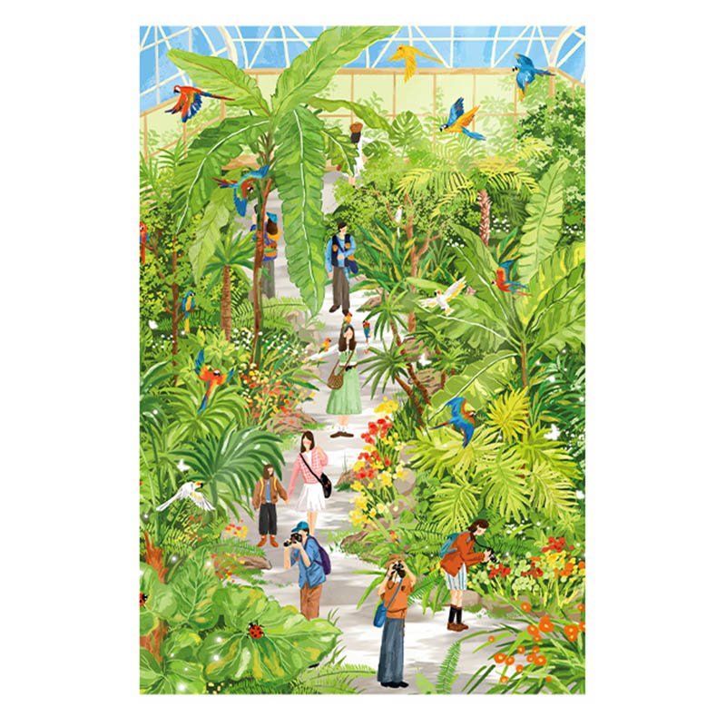 Momibook-1000 Piece Jigsaw Puzzle-Botanical Garden Stroll