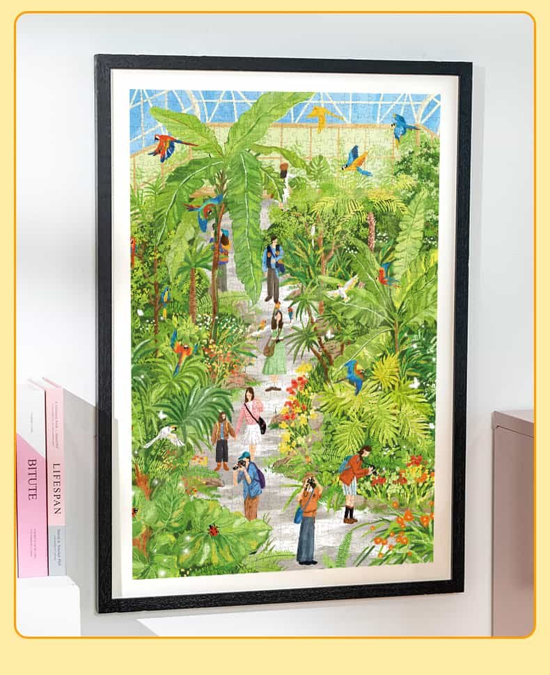 Momibook-1000 Piece Jigsaw Puzzle-Botanical Garden Stroll