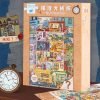 Momibook-1000 Piece Jigsaw Puzzle-Missing Time(Riddle and Glow-in-the-dark）