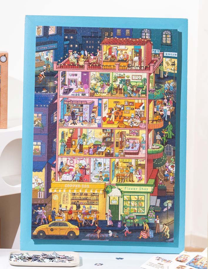 Momibook-1000 Piece Jigsaw Puzzle-Missing Time(Riddle and Glow-in-the-dark）