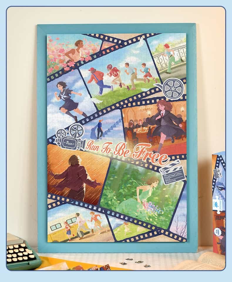 Momibook-1000 Piece Jigsaw Puzzle-Run to be Free