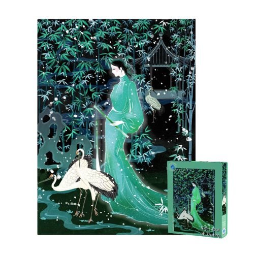 TuTuDingDang-1000pcs Jigsaw Puzzle-Night Tour of Zhuting-Glow in the Dark