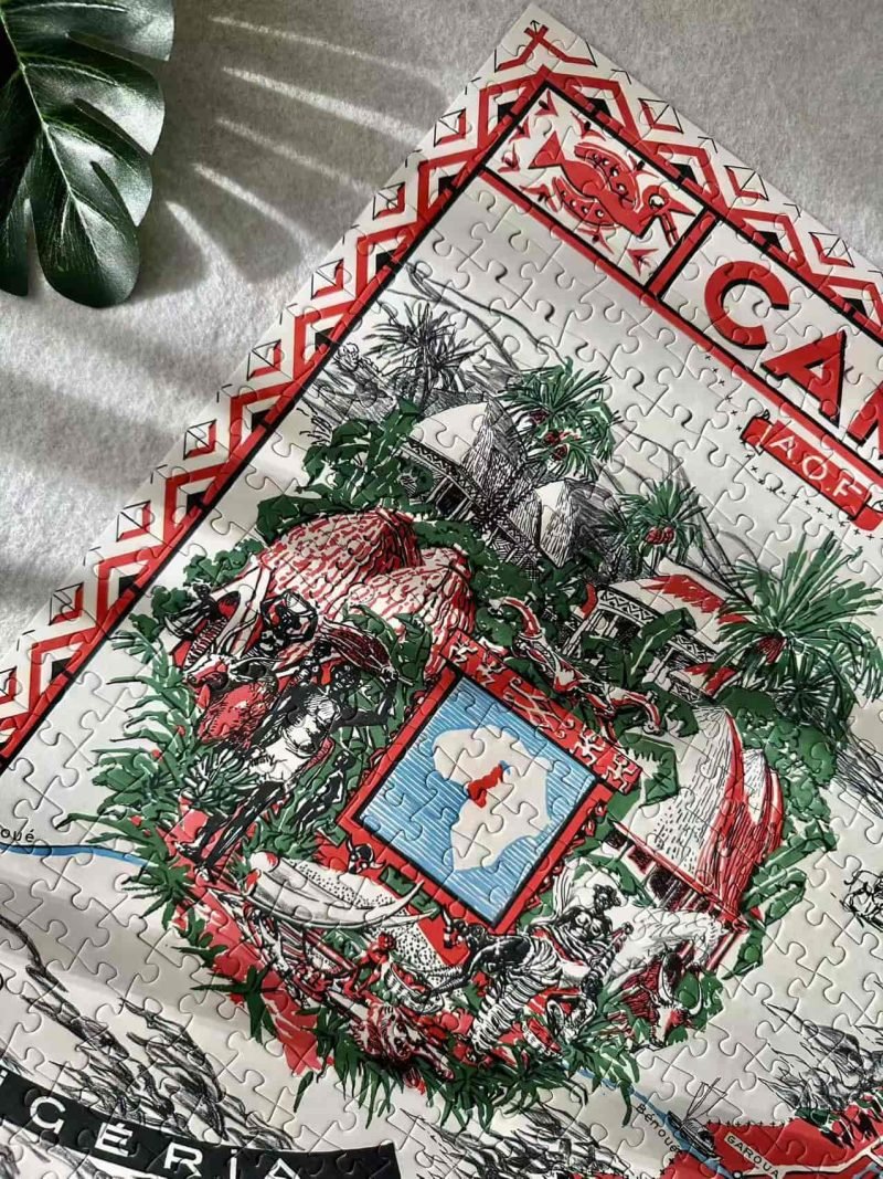 Pin De Le-Vintage French Colonial Cameroun Map-1000pcs