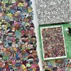 DIY Double-sided Sandbars in the River of Time-The World of Confused Cat-1000pcs Jigsaw Puzzle