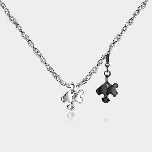 Titanium Steel Puzzle Necklace