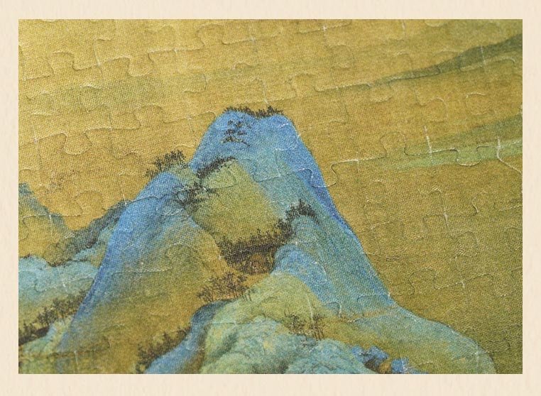 Toi-A Thousand Miles of Rivers and Mountains(Canvas Finish)-1000pcs Jigsaw Puzzle