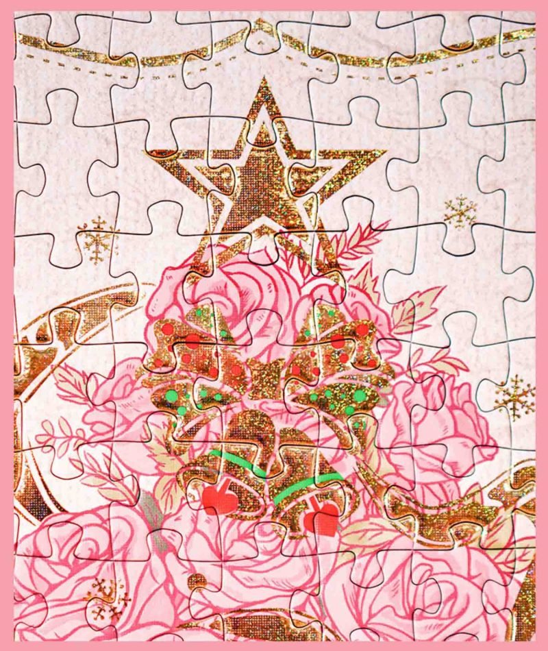 Toi-Golden Glow Rose Tree-300pcs (3) Toi-Golden Glow Rose Tree with Frame-300pcs Jigsaw Puzzle