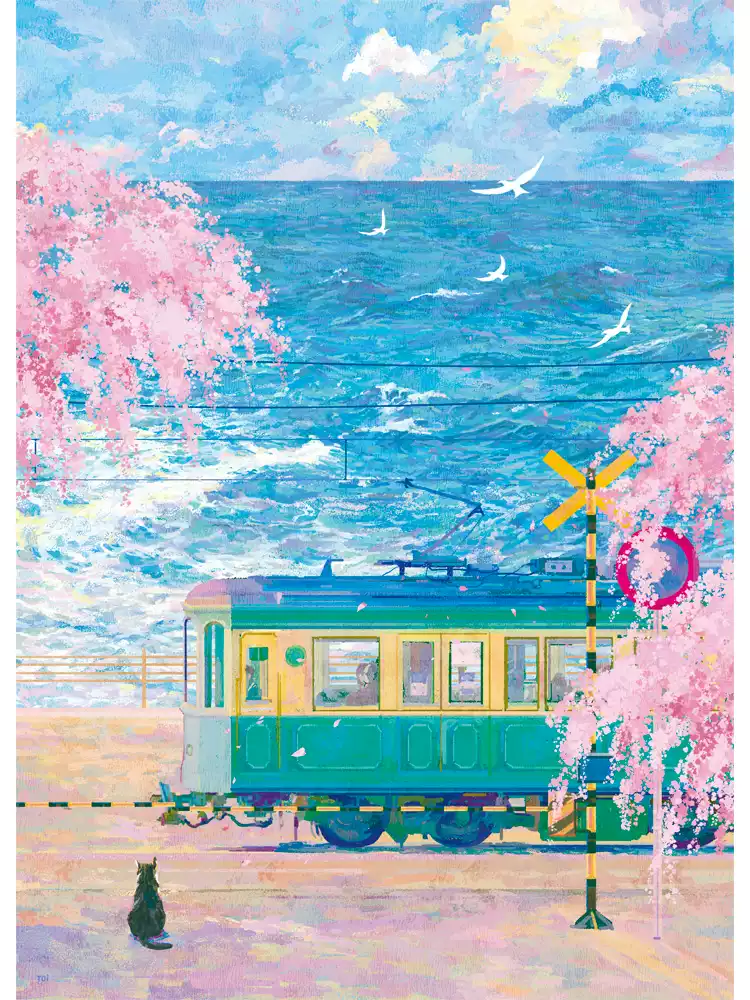 Toi-1000pcs Jigsaw Puzzle-Kamakura Train Story