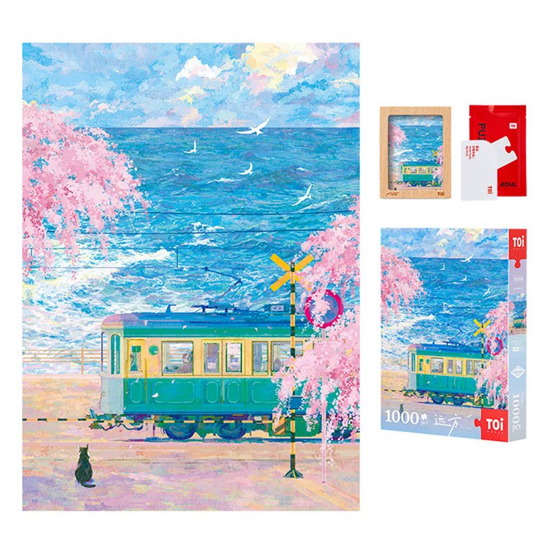 Toi-1000pcs Jigsaw Puzzle-Kamakura Train Story