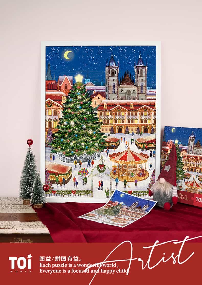 Toi-1000pcs Jigsaw Puzzle-Merry Christmas
