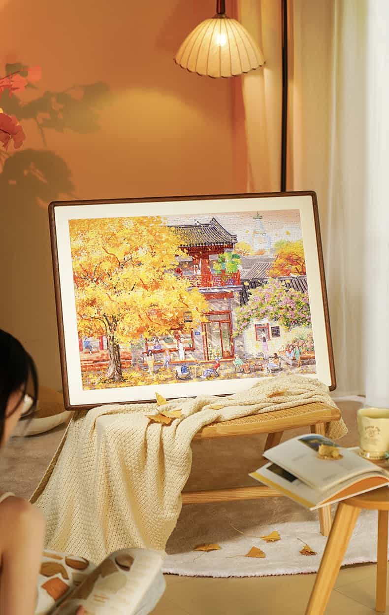 Toi-1000pcs Jigsaw Puzzle-Apricot Blossoms in Hutong