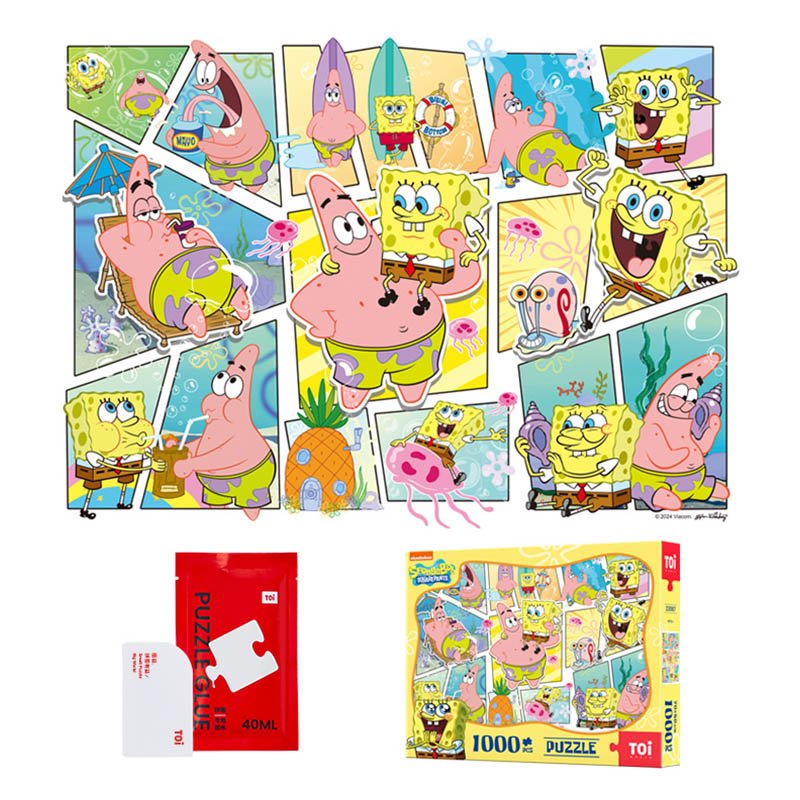 Toi-Sponge Bob-Joy Above All-1000pcs Jigsaw Puzzle