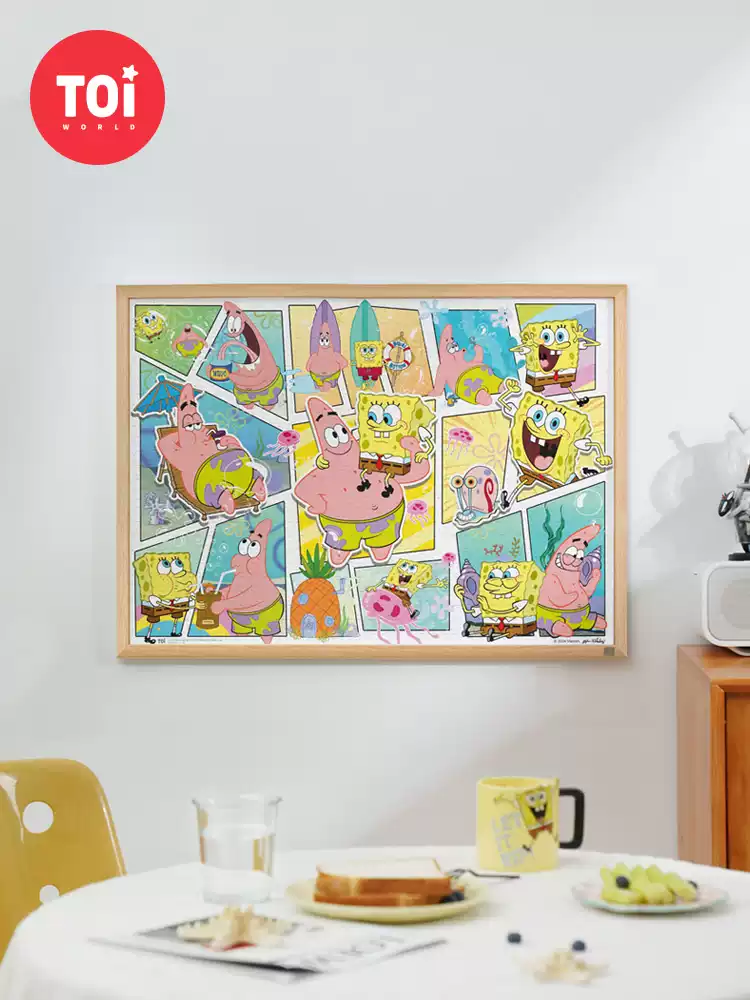Toi-Sponge Bob-Joy Above All-1000pcs Jigsaw Puzzle