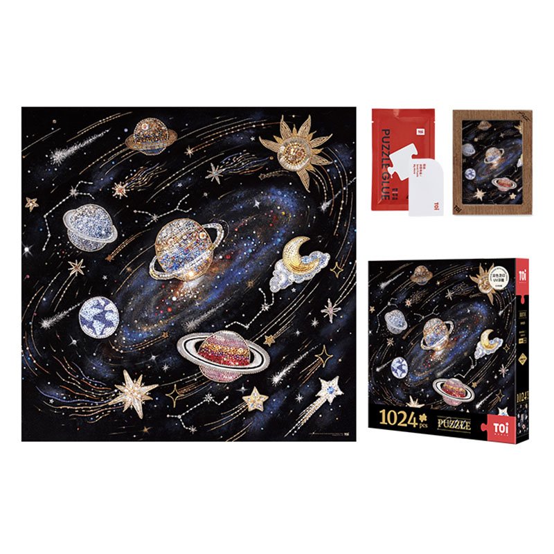 Toi-1024pcs Jigsaw Puzzle-Starry Universe in Beaded Embroidery