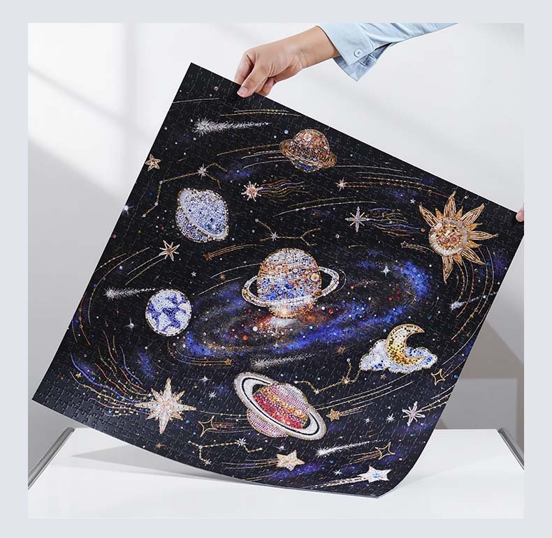 Toi-1024pcs Jigsaw Puzzle-Starry Universe in Beaded Embroidery