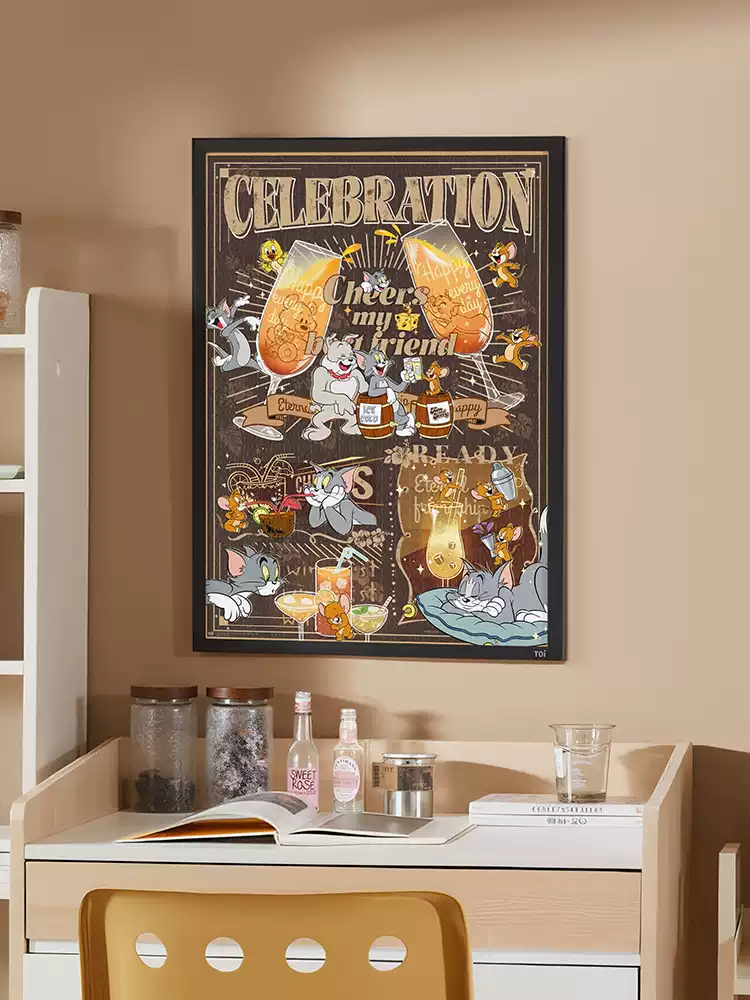 Toi-1000pcs Jigsaw Puzzle-Tom and Jerry Cheers My Best Friend