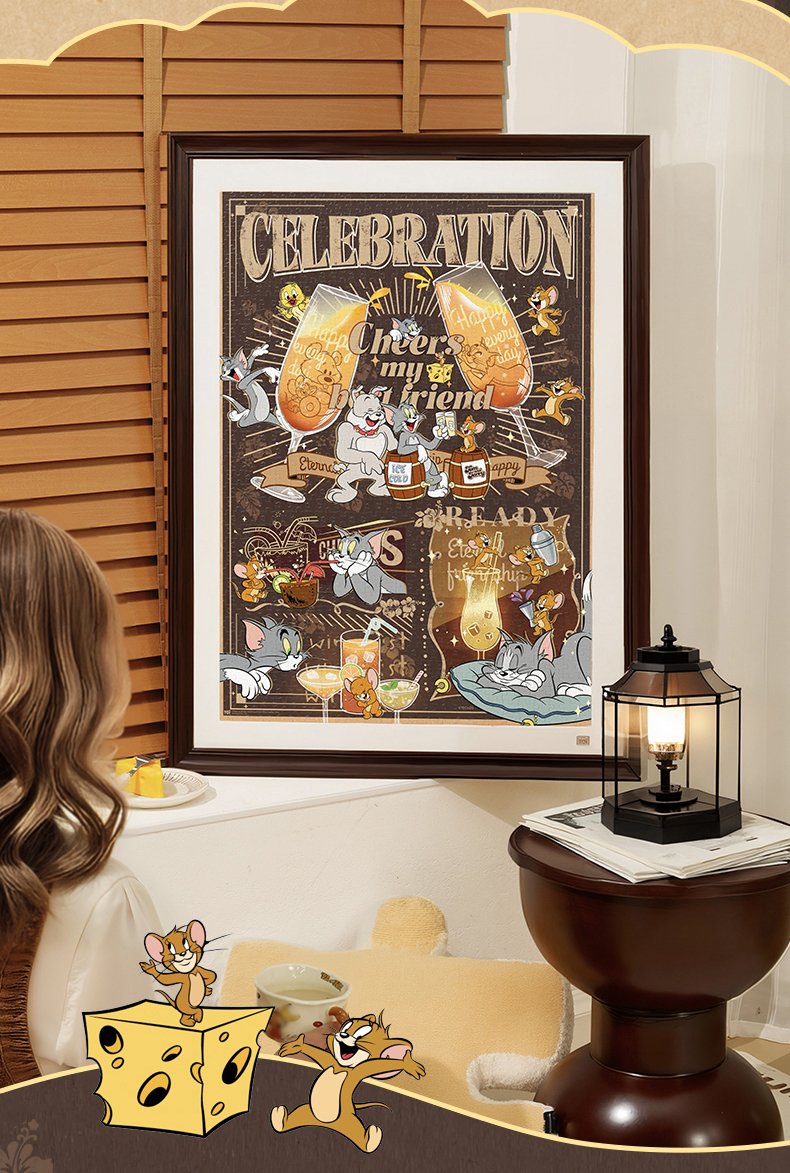 Toi-1000pcs Jigsaw Puzzle-Tom and Jerry Cheers My Best Friend