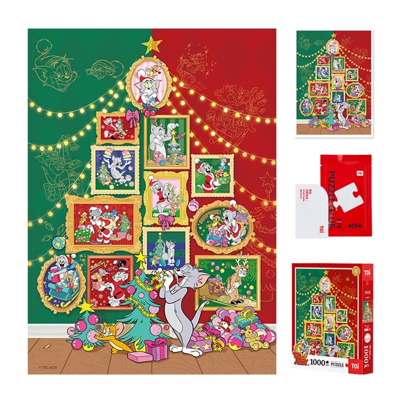 Toi Tom and Jerry Christmas Memory Book (5) Toi-1000pcs Jigsaw Puzzle-Tom and Jerry Christmas Memory Book