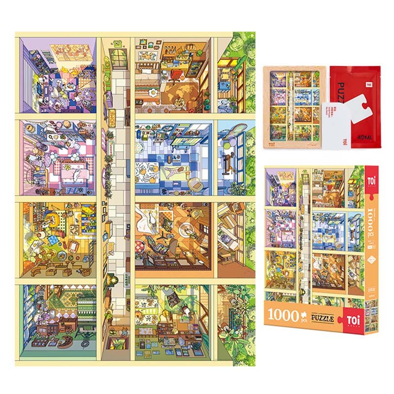 Toi-1000pcs Jigsaw Puzzle-Utopia Apartments