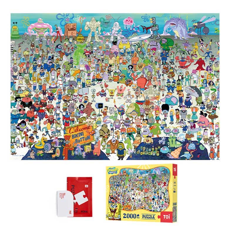 Toi-Welcome to Bikini Bottom-Sponge Bob-1000pcs/2000pcs Puzzle