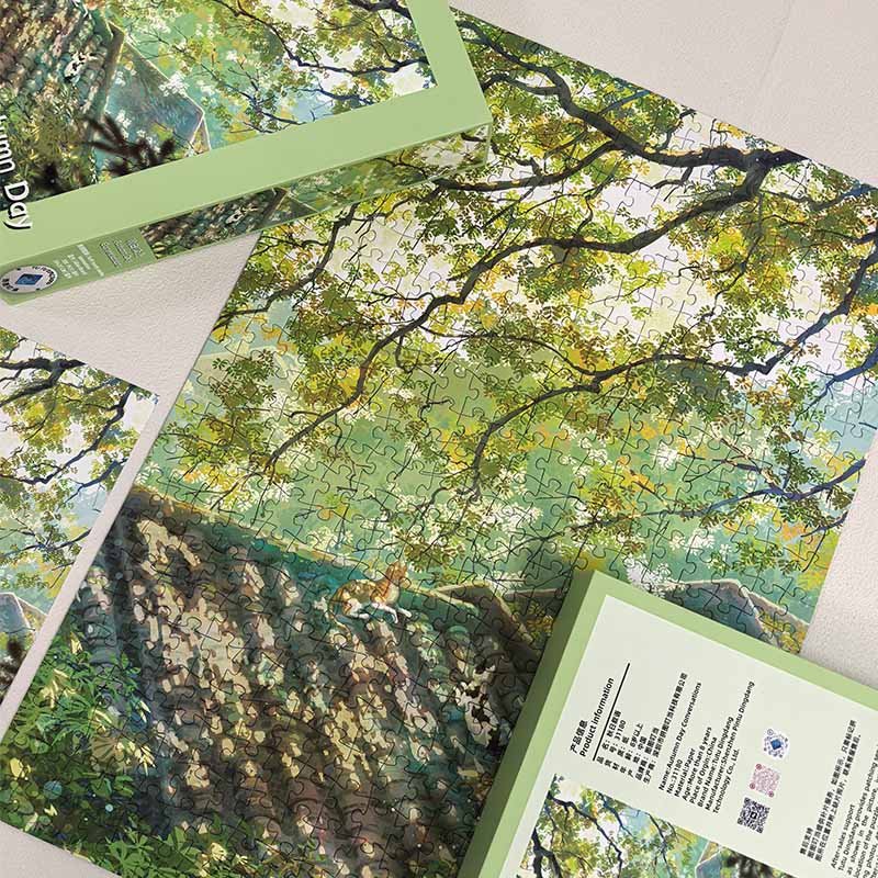 TuTuDingDang-500pcs Jigsaw Puzzle-Autumn Day Conversations