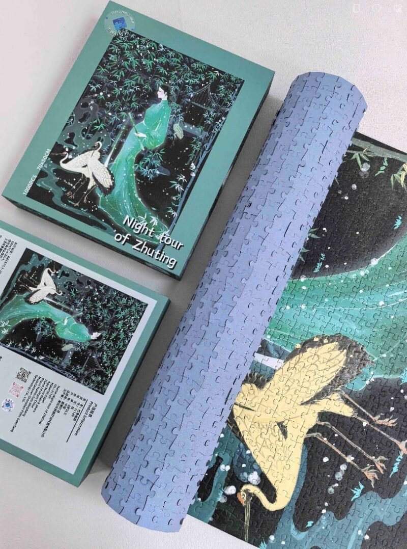 Tutudingdang-Night Tour of Zhuting (6) TuTuDingDang-1000pcs Jigsaw Puzzle-Night Tour of Zhuting-Glow in the Dark