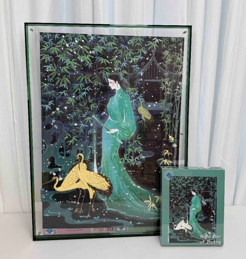 Tutudingdang-Night Tour of Zhuting (7) TuTuDingDang-1000pcs Jigsaw Puzzle-Night Tour of Zhuting-Glow in the Dark