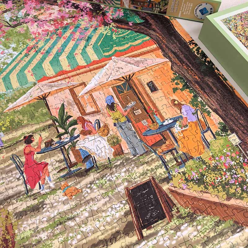 Tutudingdang-Park Cafe (1) TuTuDingDang-1000pcs Jigsaw Puzzle-Park Cafe