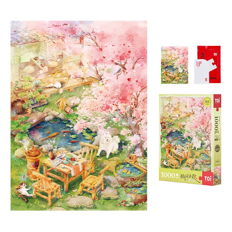Toi-1000pcs Jigsaw Puzzle-Vernal Radiance and Serene Vistas
