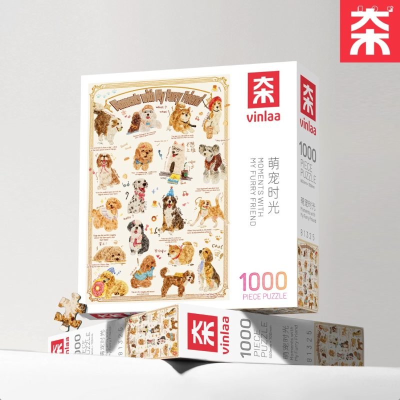 Vinlaa-Moments with My Furry Friend (2) Vinlaa-1000pcs Jigsaw Puzzle-Moments with My Furry Friend